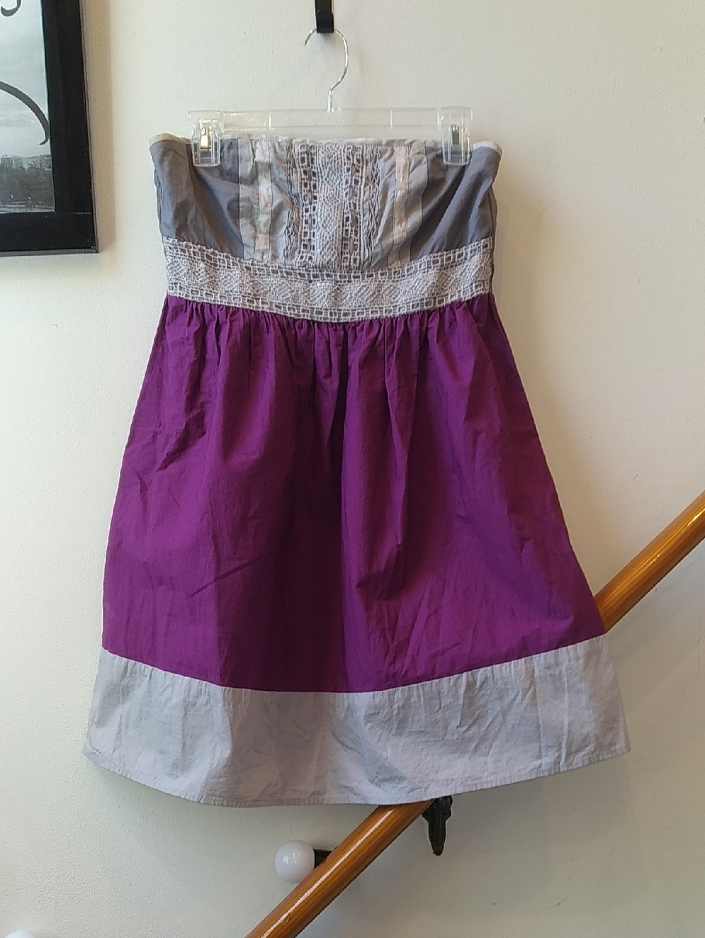 Kimchi Blue Purple And Gray Dress